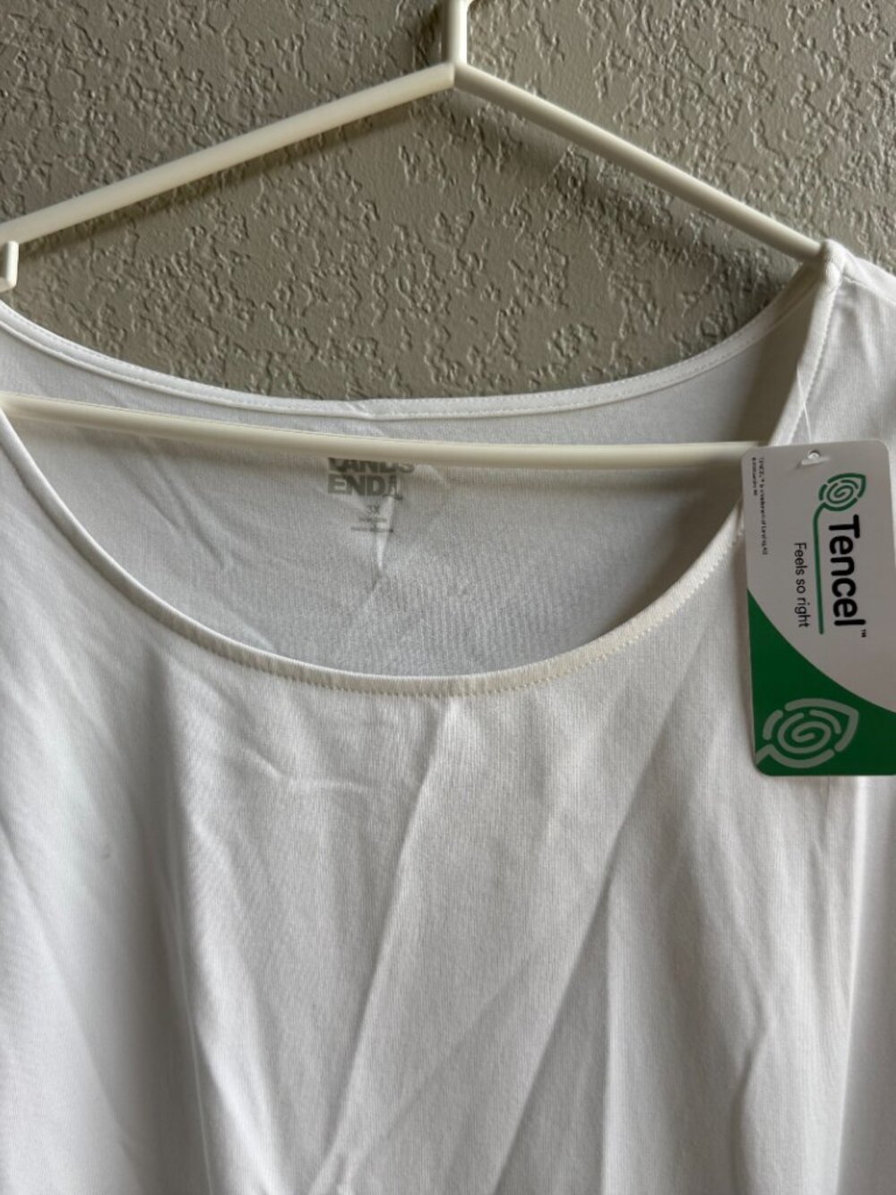 Land's End Optic White Top with Side Tie - Picture 2 of 2
